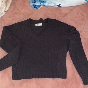 Charcoal/ black Hollister crop sweater, brand new!